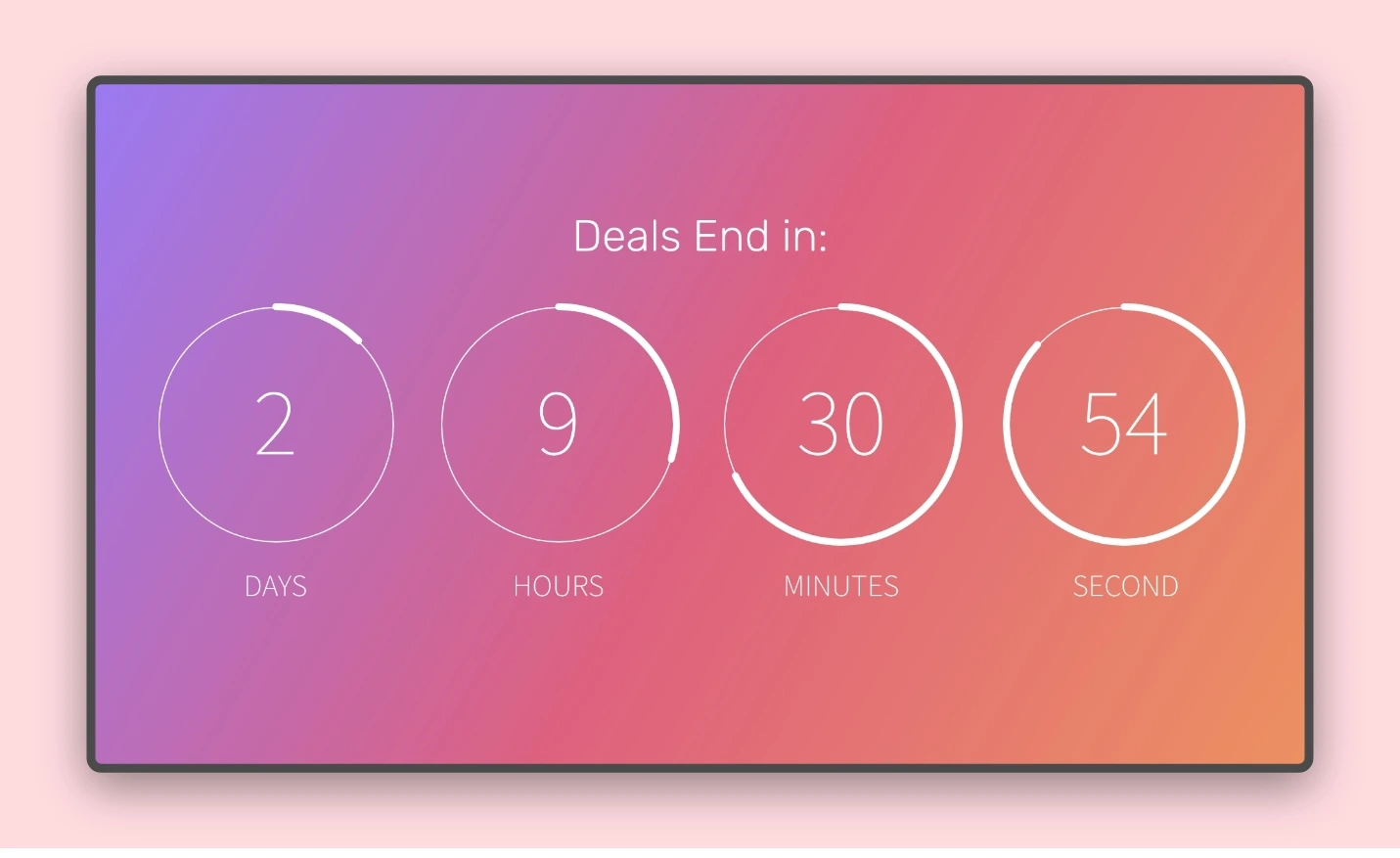 Add text to your countdown