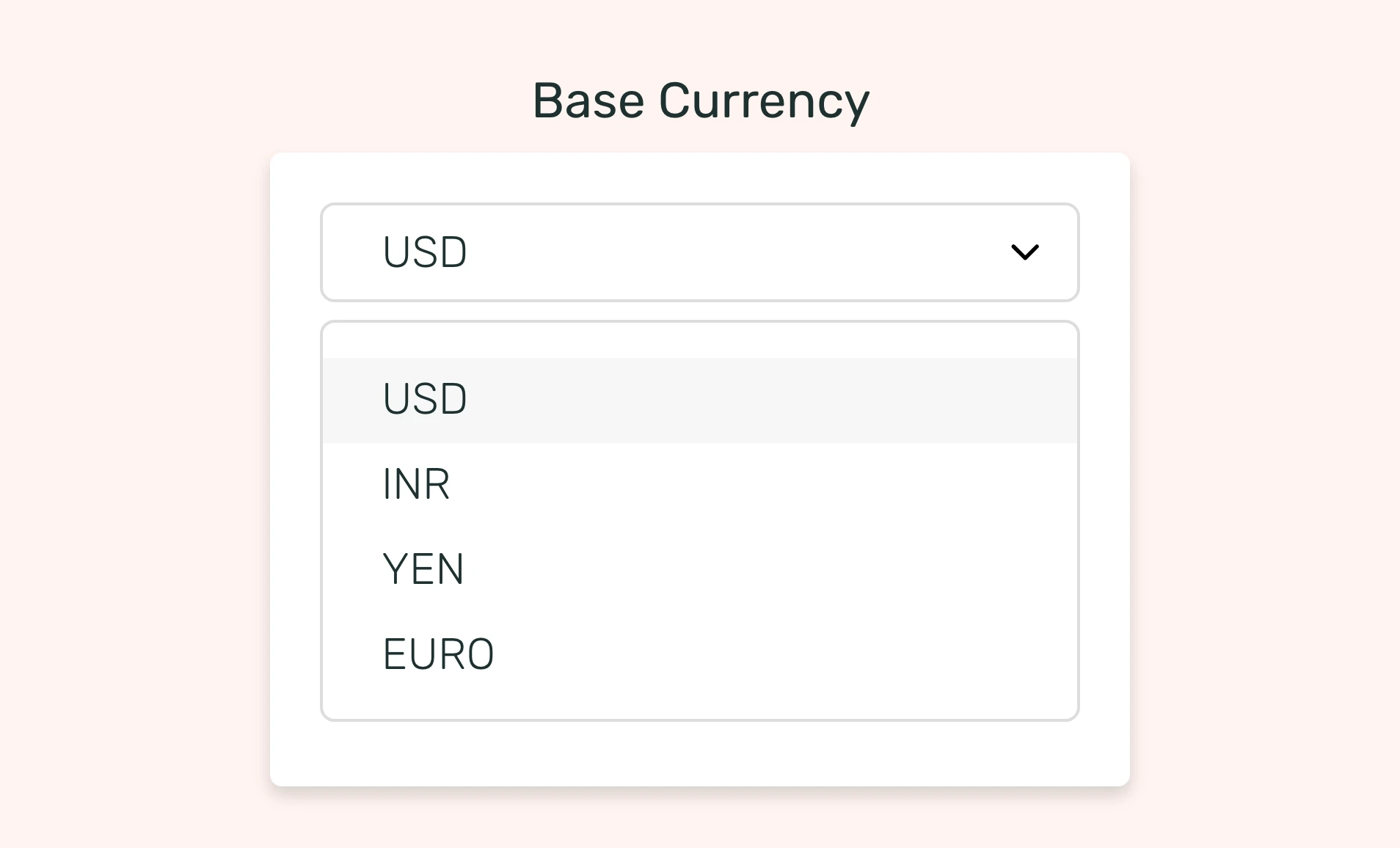 All global currencies available