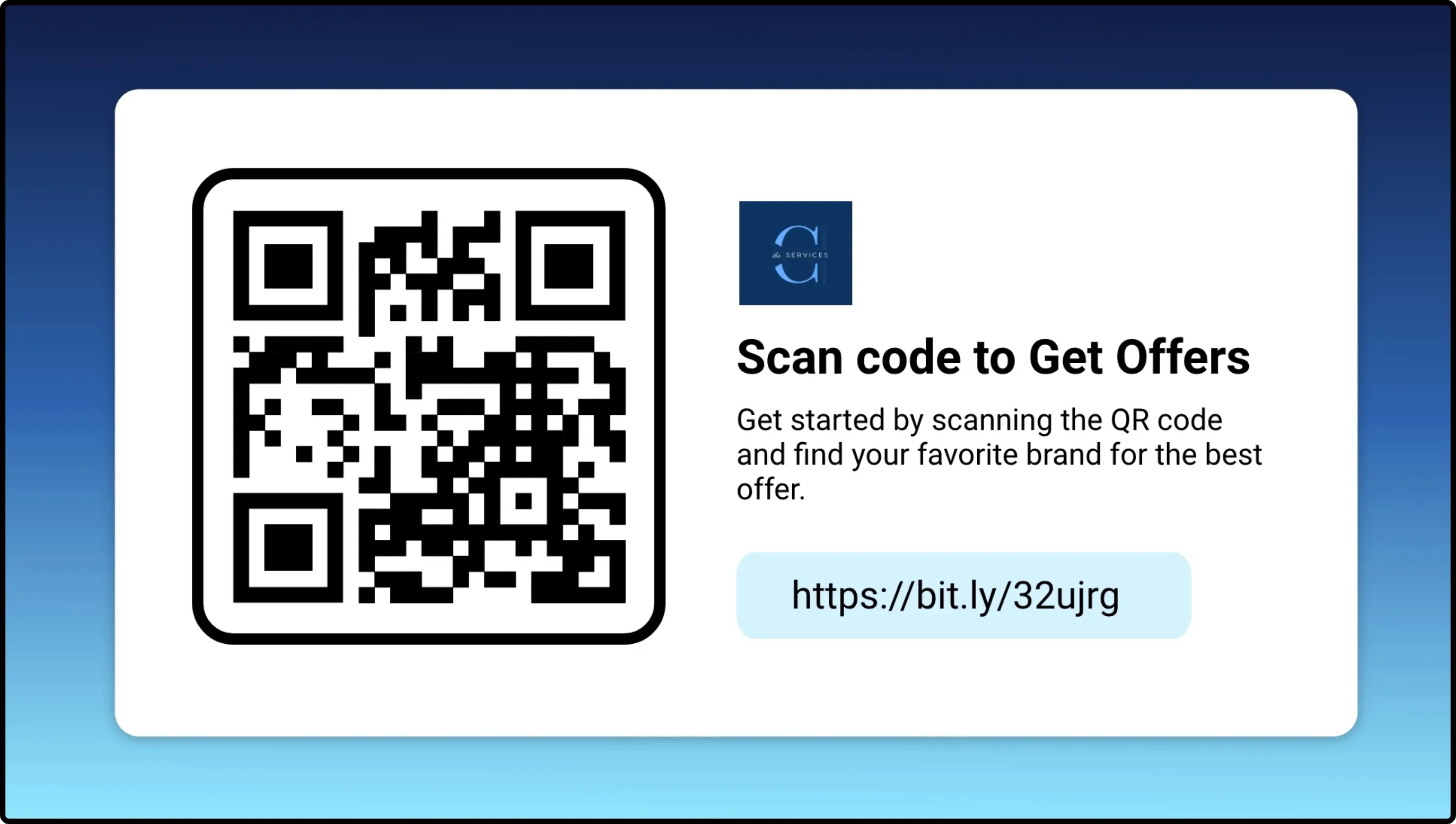 digital signage app displaying QR code on digital screen